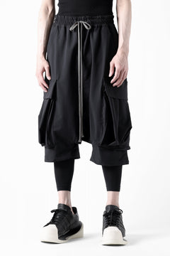 画像をギャラリービューアに読み込む, A.F ARTEFACT SARROUEL CARGO SHORTS / TECH-SMOOTH (BLACK)