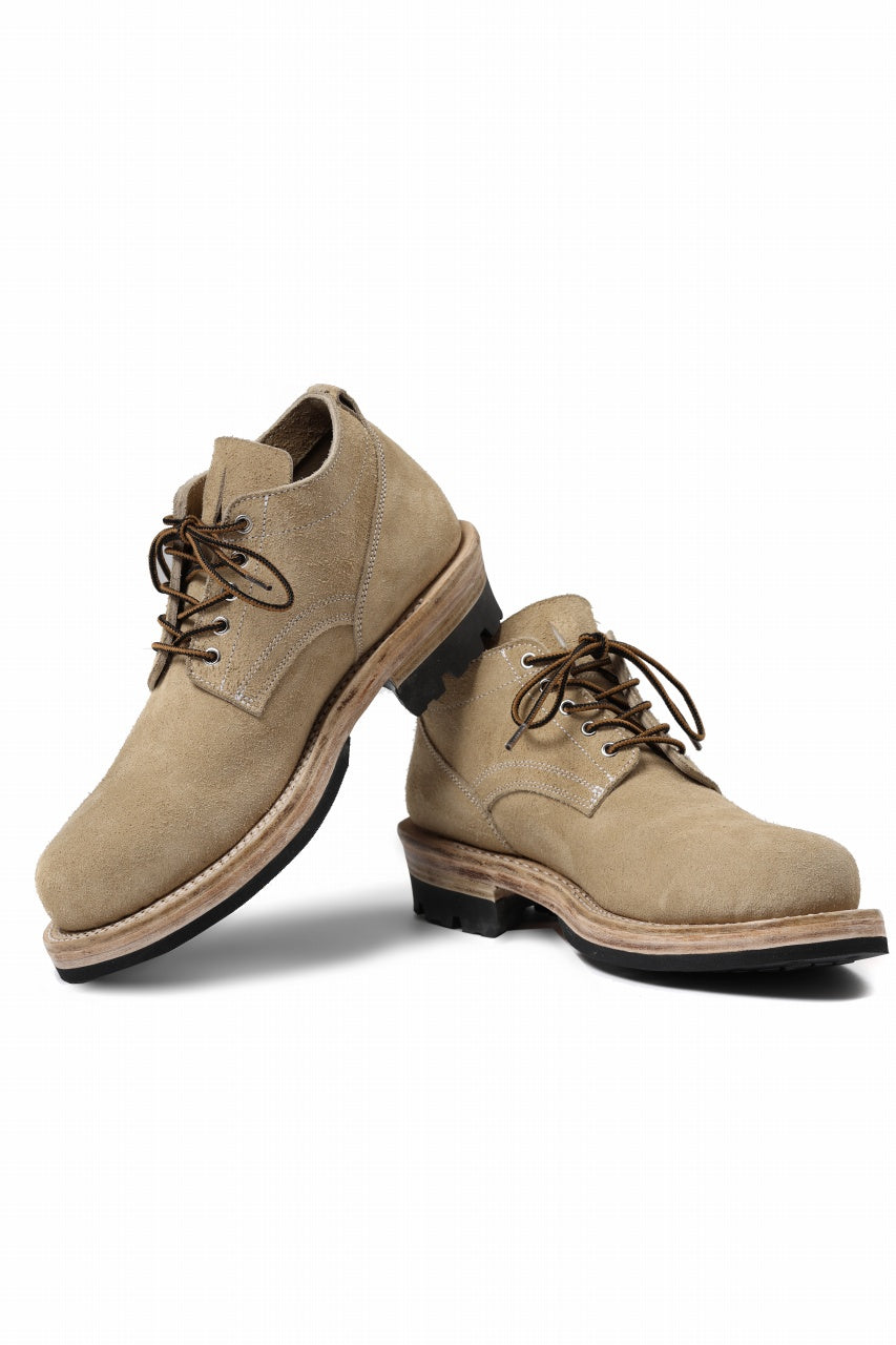 画像をギャラリービューアに読み込む, Portaille x LOOM exclusive DOUBLE STITCHED WELT WORKING DERBY / BOX CALF SUEDE (SAND BEIGE)