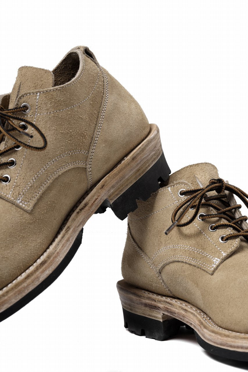 Load image into Gallery viewer, Portaille x LOOM exclusive DOUBLE STITCHED WELT WORKING DERBY / BOX CALF SUEDE (BEIGE)