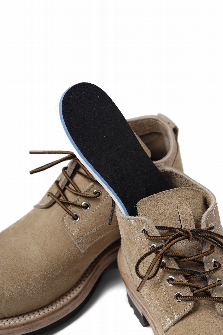 Load image into Gallery viewer, Portaille x LOOM exclusive DOUBLE STITCHED WELT WORKING DERBY / BOX CALF SUEDE (BEIGE)