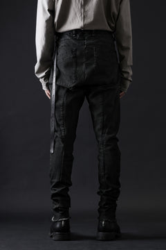 画像をギャラリービューアに読み込む, masnada BAGGY SCARRED STRETCH JEANS (SMUDGED LEGION)