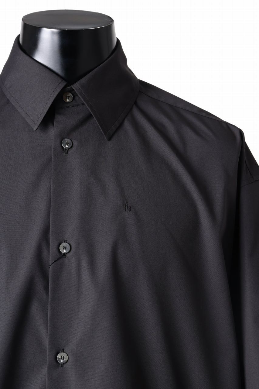 画像をギャラリービューアに読み込む, TARO HORIUCHI / th products "EDWARD" Big Sleeve S/S Shirt / esteneige broad cloth (black)