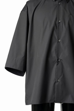 画像をギャラリービューアに読み込む, TARO HORIUCHI / th products "EDWARD" Big Sleeve S/S Shirt / esteneige broad cloth (black)