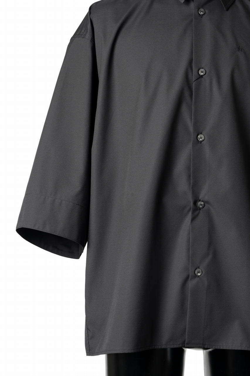 画像をギャラリービューアに読み込む, TARO HORIUCHI / th products "EDWARD" Big Sleeve S/S Shirt / esteneige broad cloth (black)