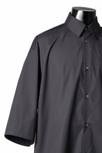 画像をギャラリービューアに読み込む, TARO HORIUCHI / th products "EDWARD" Big Sleeve S/S Shirt / esteneige broad cloth (black)