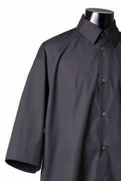 画像をギャラリービューアに読み込む, TARO HORIUCHI / th products "EDWARD" Big Sleeve S/S Shirt / esteneige broad cloth (black)
