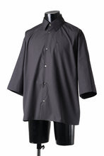画像をギャラリービューアに読み込む, TARO HORIUCHI / th products "EDWARD" Big Sleeve S/S Shirt / esteneige broad cloth (black)
