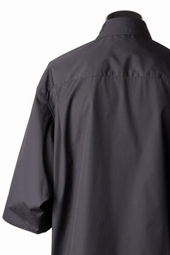 画像をギャラリービューアに読み込む, TARO HORIUCHI / th products "EDWARD" Big Sleeve S/S Shirt / esteneige broad cloth (black)