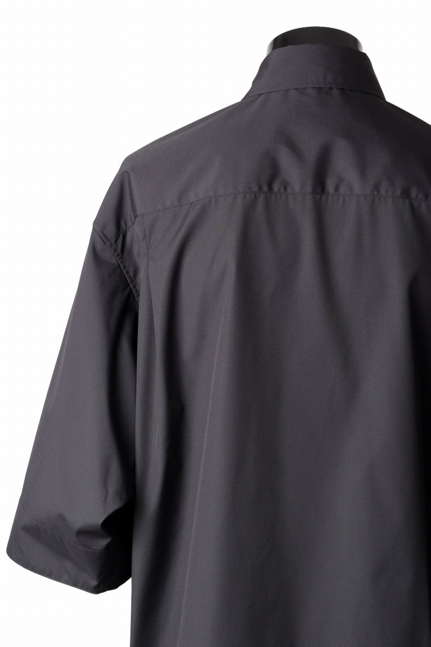 画像をギャラリービューアに読み込む, TARO HORIUCHI / th products "EDWARD" Big Sleeve S/S Shirt / esteneige broad cloth (black)