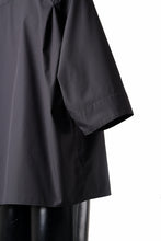 画像をギャラリービューアに読み込む, TARO HORIUCHI / th products "EDWARD" Big Sleeve S/S Shirt / esteneige broad cloth (black)