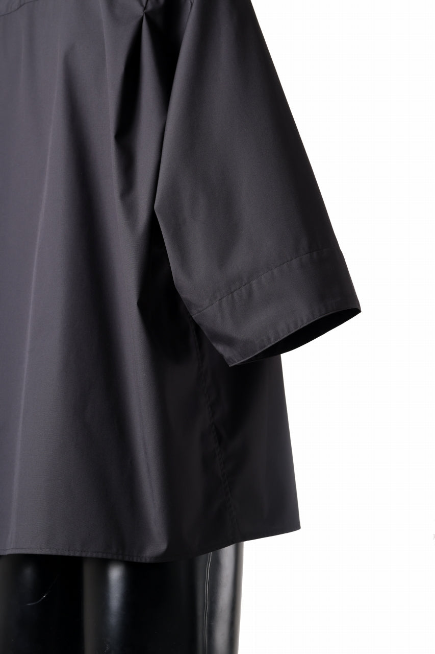 画像をギャラリービューアに読み込む, TARO HORIUCHI / th products "EDWARD" Big Sleeve S/S Shirt / esteneige broad cloth (black)