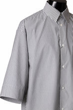 画像をギャラリービューアに読み込む, TARO HORIUCHI / th products "EDWARD" Big Sleeve S/S Shirt / esteneige broad cloth (stripe)