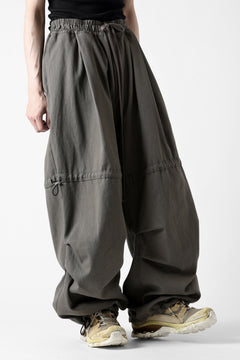 画像をギャラリービューアに読み込む, A.F ARTEFACT STRING-SQUEEZING WIDE PANTS / COTTON LINEN TWILL (KHAKI)