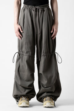 画像をギャラリービューアに読み込む, A.F ARTEFACT STRING-SQUEEZING WIDE PANTS / COTTON LINEN TWILL (KHAKI)