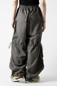 画像をギャラリービューアに読み込む, A.F ARTEFACT STRING-SQUEEZING WIDE PANTS / COTTON LINEN TWILL (KHAKI)