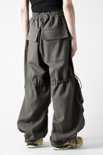 画像をギャラリービューアに読み込む, A.F ARTEFACT STRING-SQUEEZING WIDE PANTS / COTTON LINEN TWILL (KHAKI)