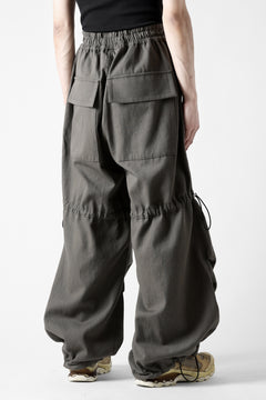 画像をギャラリービューアに読み込む, A.F ARTEFACT STRING-SQUEEZING WIDE PANTS / COTTON LINEN TWILL (KHAKI)