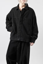 画像をギャラリービューアに読み込む, CAPERTICA BIG JEAN JACKET / NAPPING MOLESKIN (BLACK)