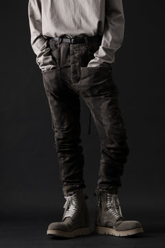 画像をギャラリービューアに読み込む, masnada SLIM GUSSET PANTS / STRETCH MICRO RIP COTTON (CAMO DUST)