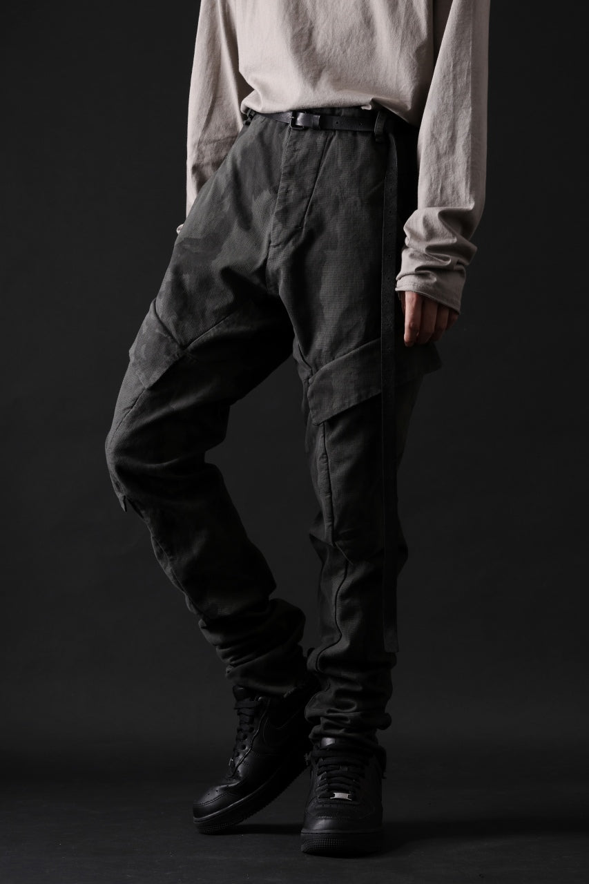 画像をギャラリービューアに読み込む, masnada BAGGY CARGO PANTS / STRETCH MICRO RIP COTTON (CAMO LEGION)