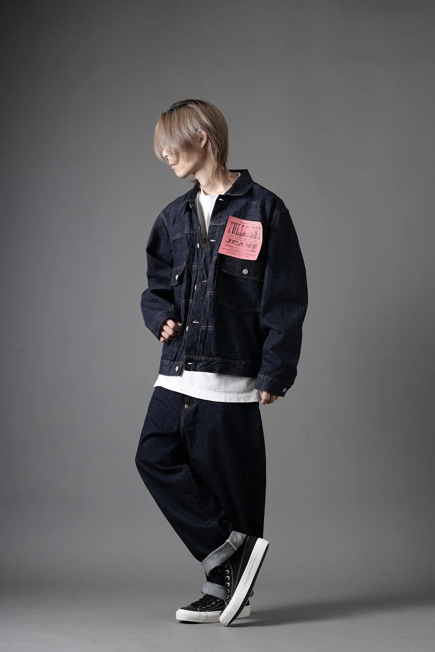 画像をギャラリービューアに読み込む, FULLCOUNT Type2 Jean Jacket / 13.7oz Zimbabwe Selvedge Denim (INDIGO BLUE / ONE WASHED)
