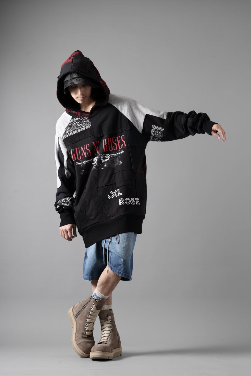 画像をギャラリービューアに読み込む, MASSIMO SABBADIN exclusive HOODY wt. PATCH STYLE DETAIL (MIX ROSE)