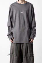 画像をギャラリービューアに読み込む, A.F ARTEFACT LAYERED LONG SLEEVE TOPS / PRINT TYPE-A (GREY)