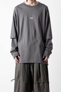 画像をギャラリービューアに読み込む, A.F ARTEFACT LAYERED LONG SLEEVE TOPS / PRINT TYPE-A (GREY)