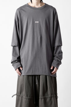 画像をギャラリービューアに読み込む, A.F ARTEFACT LAYERED LONG SLEEVE TOPS / PRINT TYPE-A (GREY)