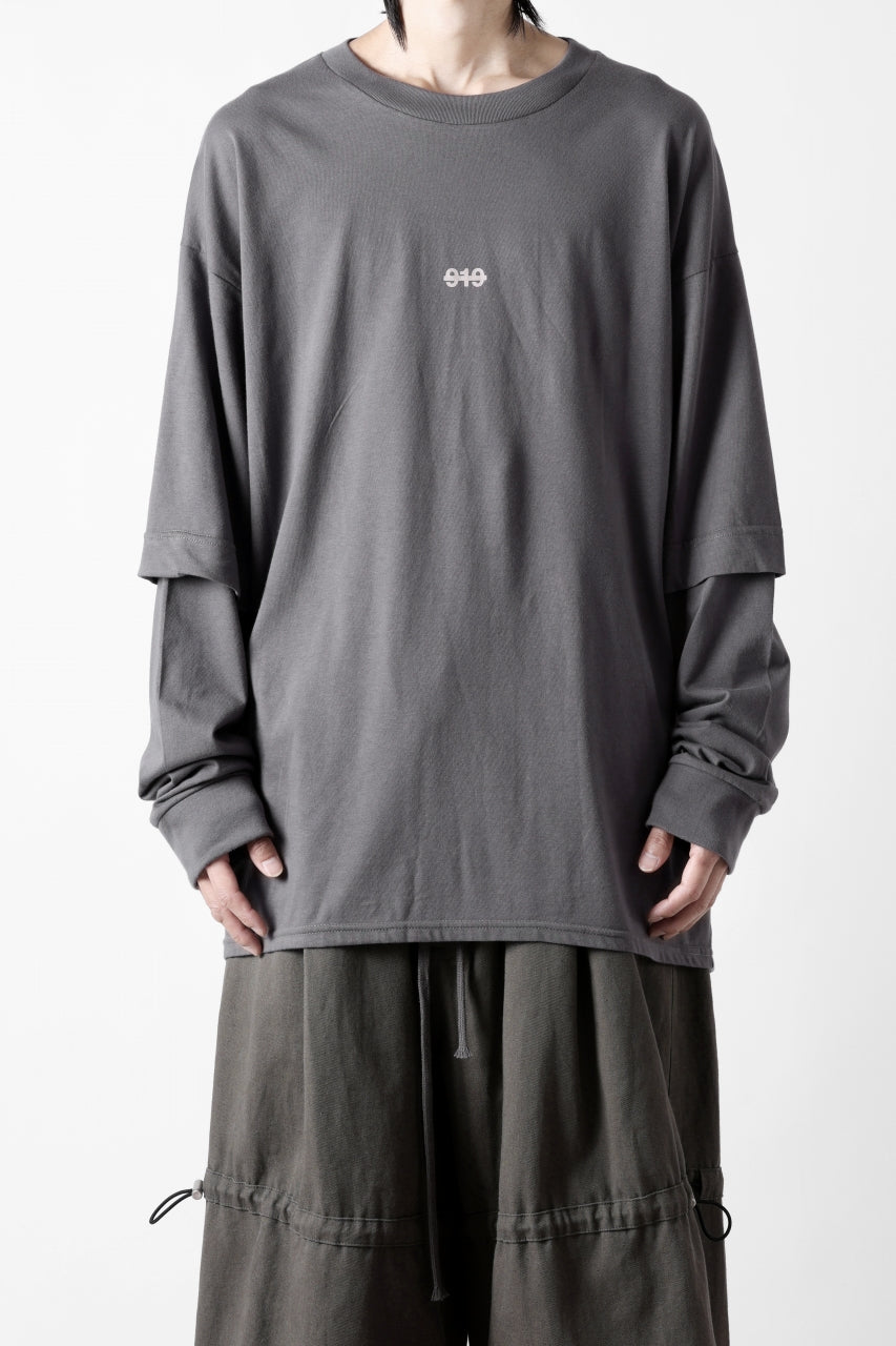 画像をギャラリービューアに読み込む, A.F ARTEFACT LAYERED LONG SLEEVE TOPS / PRINT TYPE-A (GREY)