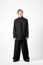 画像をギャラリービューアに読み込む, TARO HORIUCHI / th products Collarless Jacket / active setter tweed knit (black)