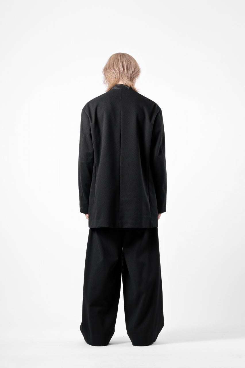 画像をギャラリービューアに読み込む, TARO HORIUCHI / th products Collarless Jacket / active setter tweed knit (black)