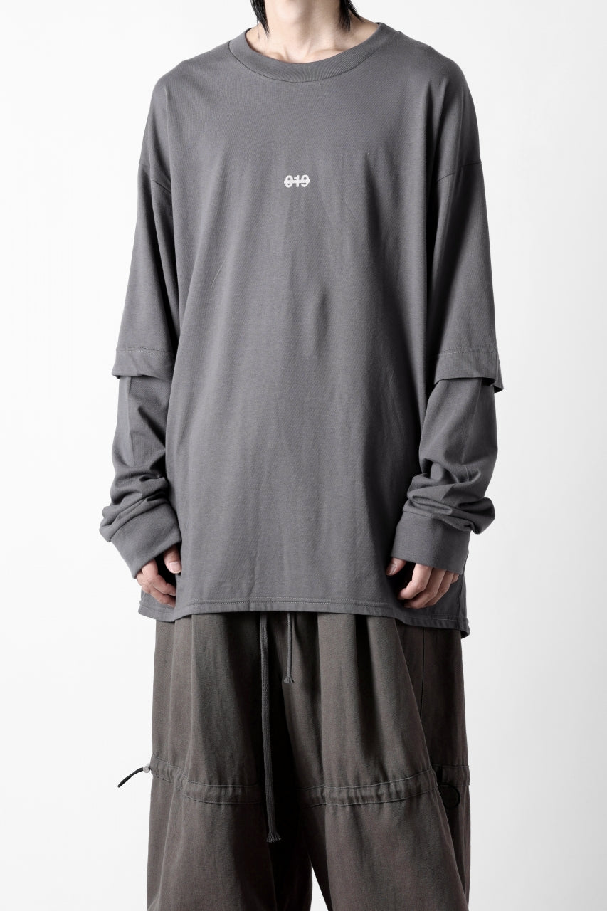 画像をギャラリービューアに読み込む, A.F ARTEFACT LAYERED LONG SLEEVE TOPS / PRINT TYPE-A (GREY)