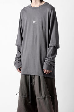 画像をギャラリービューアに読み込む, A.F ARTEFACT LAYERED LONG SLEEVE TOPS / PRINT TYPE-A (GREY)