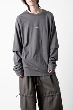 画像をギャラリービューアに読み込む, A.F ARTEFACT LAYERED LONG SLEEVE TOPS / PRINT TYPE-A (GREY)