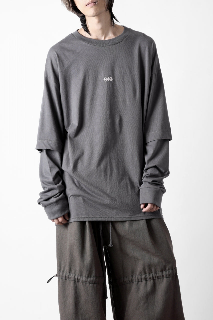 画像をギャラリービューアに読み込む, A.F ARTEFACT LAYERED LONG SLEEVE TOPS / PRINT TYPE-A (GREY)