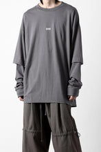 画像をギャラリービューアに読み込む, A.F ARTEFACT LAYERED LONG SLEEVE TOPS / PRINT TYPE-A (GREY)