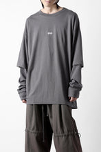 画像をギャラリービューアに読み込む, A.F ARTEFACT LAYERED LONG SLEEVE TOPS / PRINT TYPE-A (GREY)