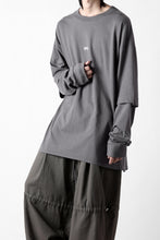 画像をギャラリービューアに読み込む, A.F ARTEFACT LAYERED LONG SLEEVE TOPS / PRINT TYPE-A (GREY)