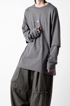 画像をギャラリービューアに読み込む, A.F ARTEFACT LAYERED LONG SLEEVE TOPS / PRINT TYPE-A (GREY)