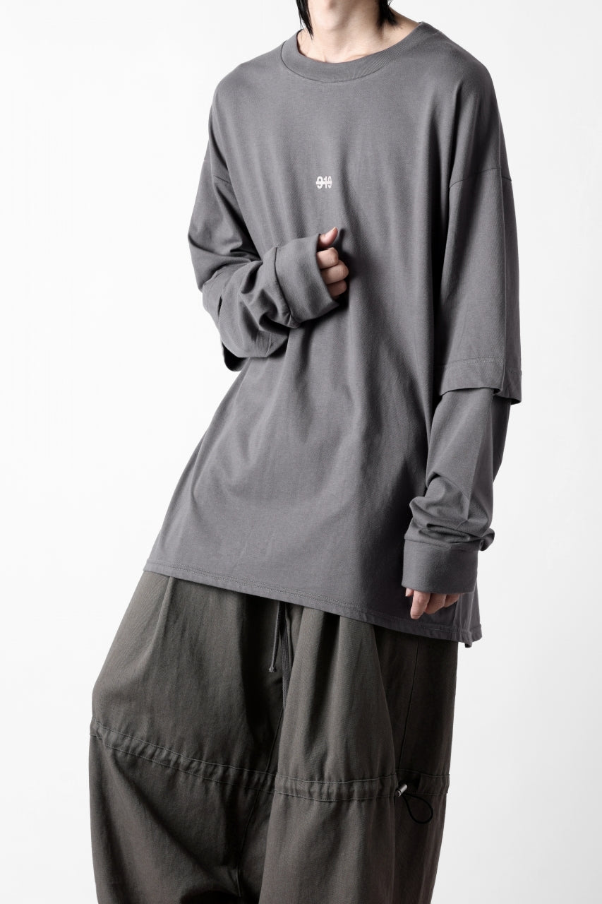 画像をギャラリービューアに読み込む, A.F ARTEFACT LAYERED LONG SLEEVE TOPS / PRINT TYPE-A (GREY)