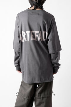 画像をギャラリービューアに読み込む, A.F ARTEFACT LAYERED LONG SLEEVE TOPS / PRINT TYPE-A (GREY)