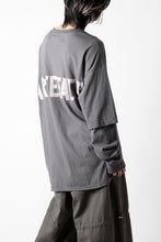 画像をギャラリービューアに読み込む, A.F ARTEFACT LAYERED LONG SLEEVE TOPS / PRINT TYPE-A (GREY)