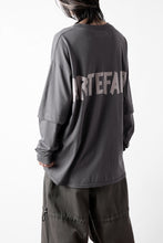 画像をギャラリービューアに読み込む, A.F ARTEFACT LAYERED LONG SLEEVE TOPS / PRINT TYPE-A (GREY)