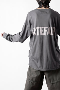 画像をギャラリービューアに読み込む, A.F ARTEFACT LAYERED LONG SLEEVE TOPS / PRINT TYPE-A (GREY)
