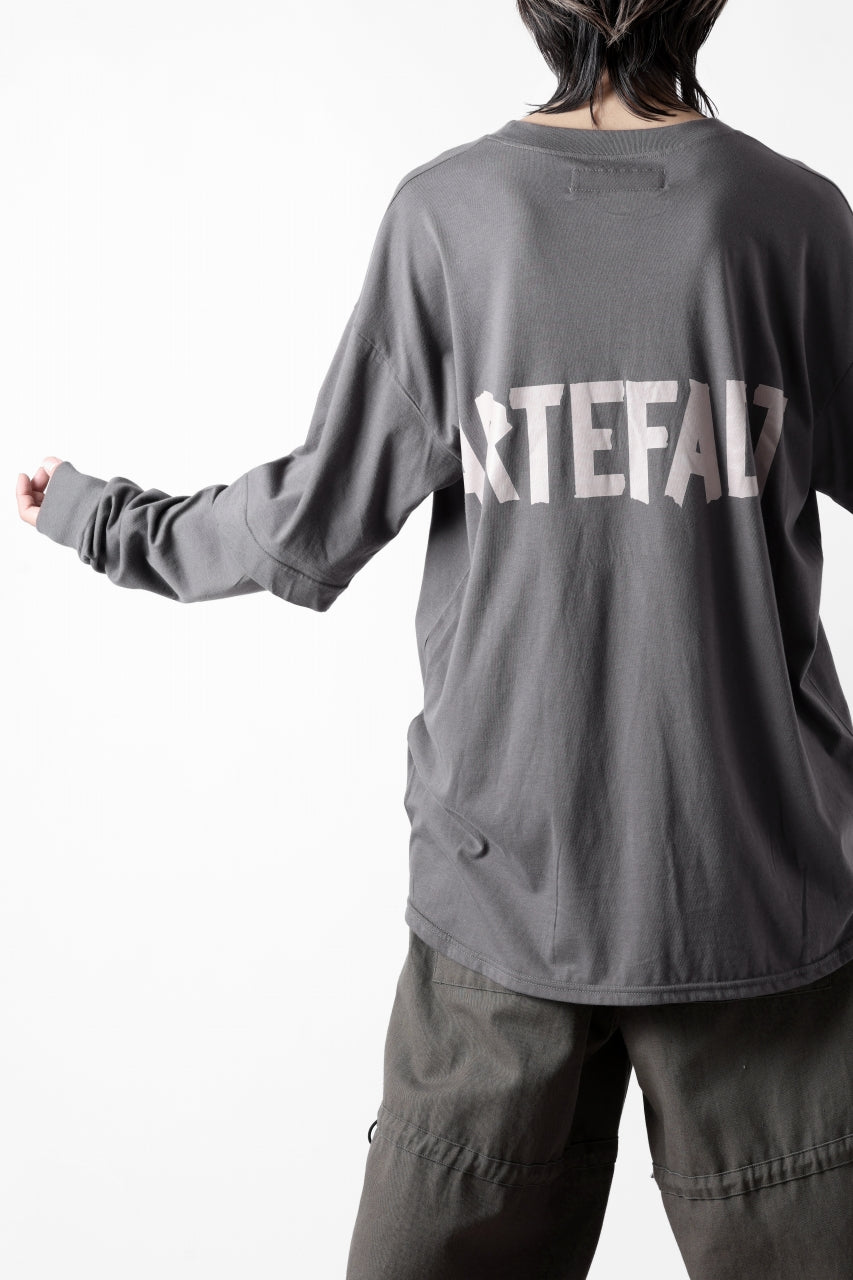 画像をギャラリービューアに読み込む, A.F ARTEFACT LAYERED LONG SLEEVE TOPS / PRINT TYPE-A (GREY)