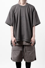 画像をギャラリービューアに読み込む, A.F ARTEFACT PYRA PATTERN PRINT CREW NECK SHORT SLEEVE TOPS (GREY)