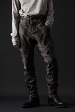 画像をギャラリービューアに読み込む, masnada BAGGY CARGO PANTS / STRETCH MICRO RIP COTTON (CAMO DUST)
