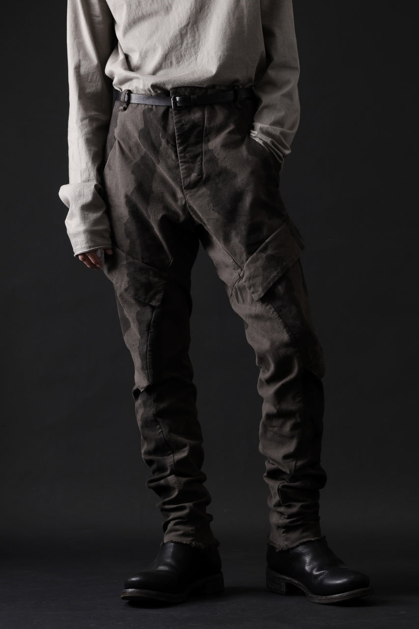 画像をギャラリービューアに読み込む, masnada BAGGY CARGO PANTS / STRETCH MICRO RIP COTTON (CAMO DUST)