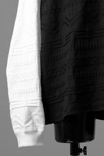 画像をギャラリービューアに読み込む, mastermind JAPAN LINKS JACQUARD LS TEE / BOXY FIT (BLACK x WHITE)